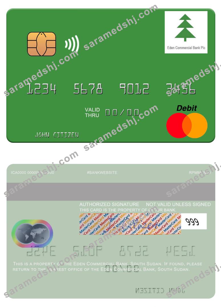 South Sudan Eden Commercial Bank mastercard